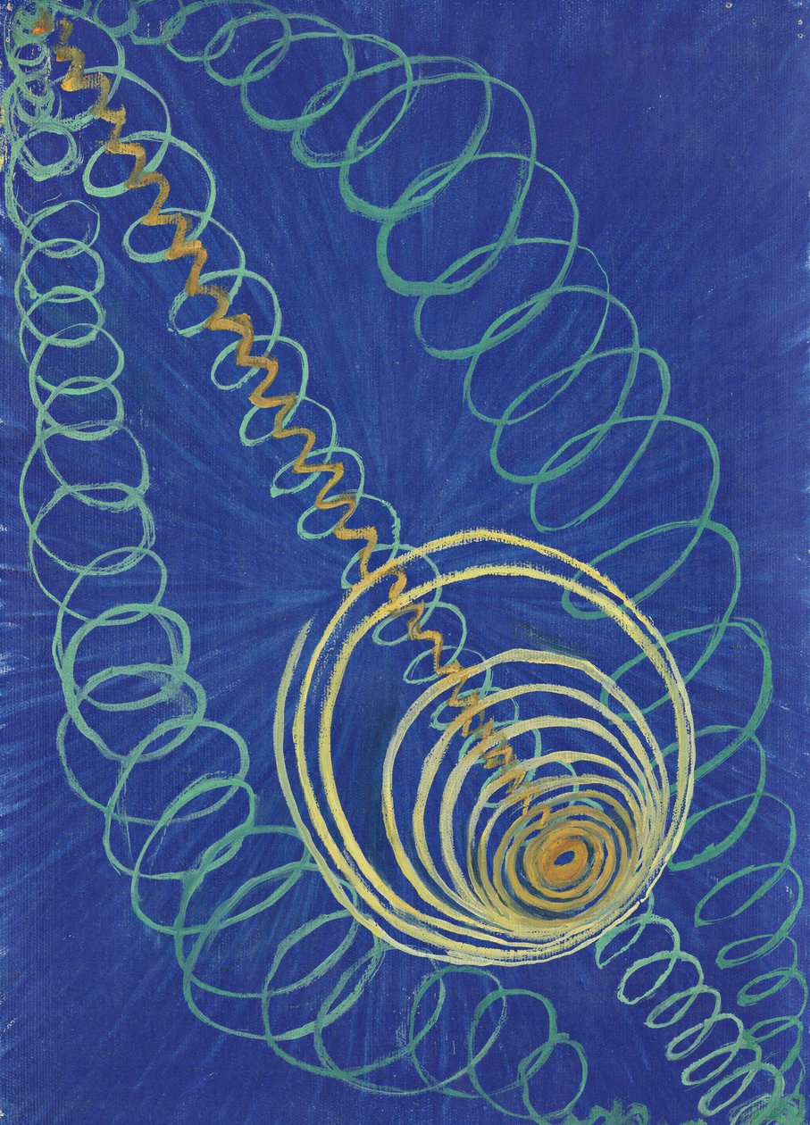 Gruppe I, Primordial Chaos, nr. 16, fra The WU/Rose Series av Hilma af Klint