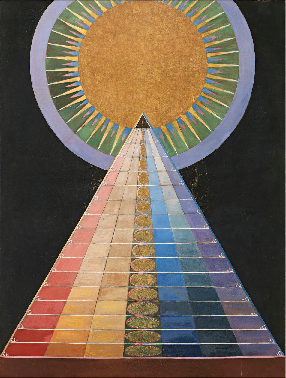 Gruppe X, nr. 1, altertavle, 1915. av Hilma af Klint