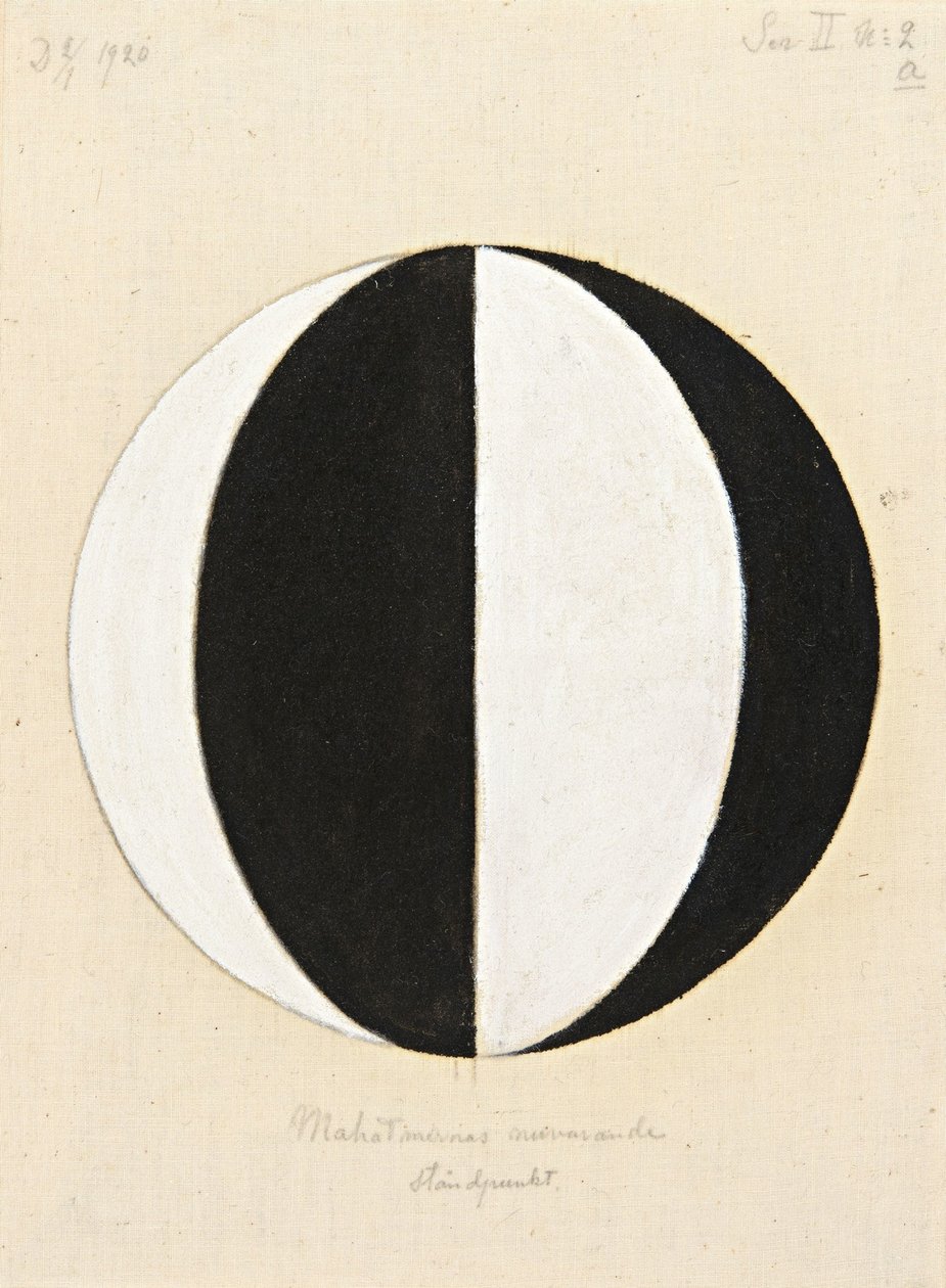 Mahatmas nåværende standpunkt, 1920. av Hilma af Klint