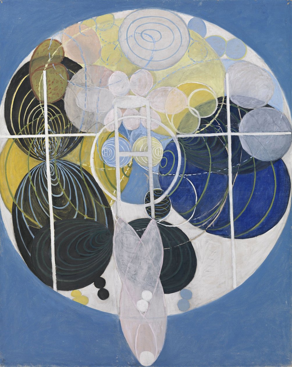 De store figurmaleriene, nr. 5, gruppe III, nøkkelen til alle verk til dags dato, WURose-serien, 1907 av Hilma af Klint