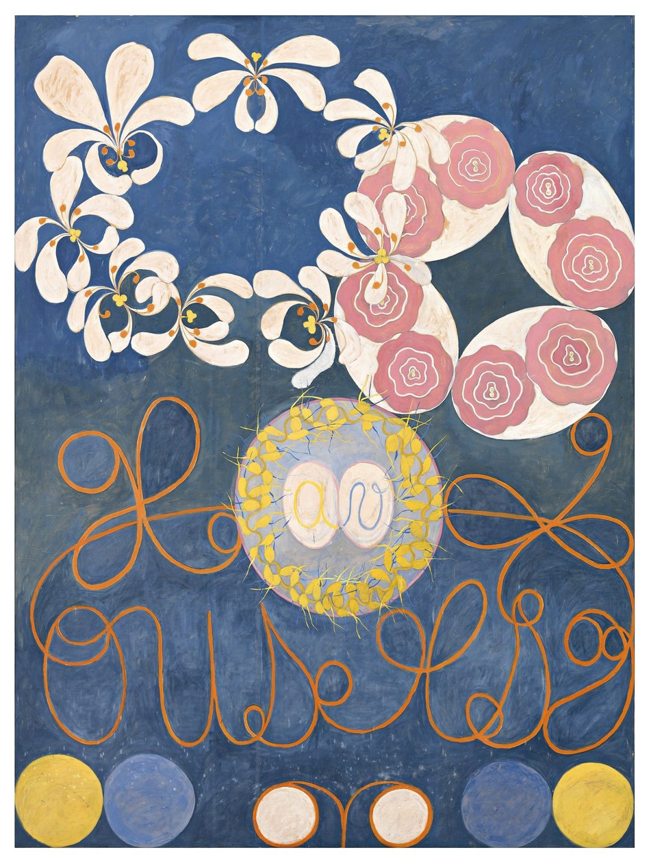 De ti største, barndom, nr. 1, gruppe IV av Hilma af Klint