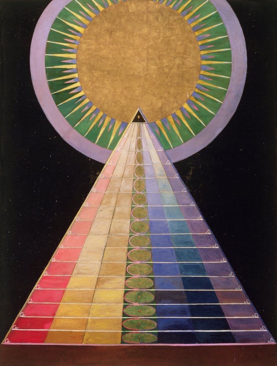 Uten tittel nr. 1 fra en serie altermalerier, 1915 av Hilma af Klint