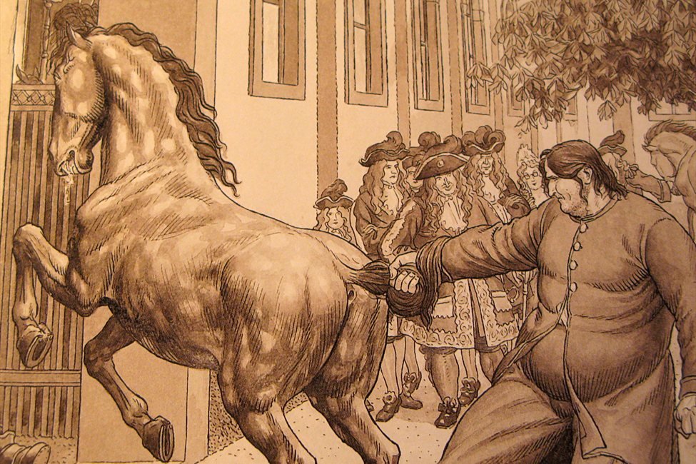 Illustrasjon til boken av Martin Krpann av Hinko Smrekar
