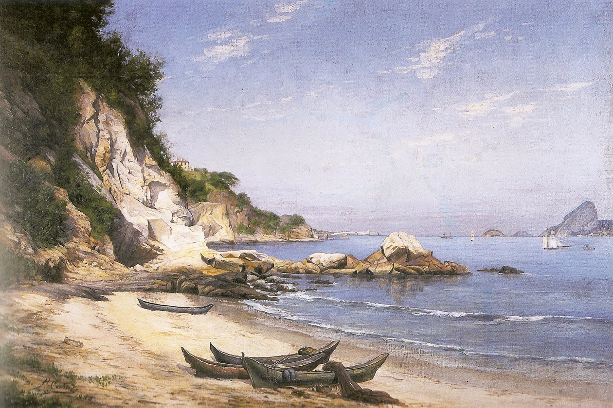 Boa Viagem -stranden, Niteroi av Hipolito Boaventura Caron