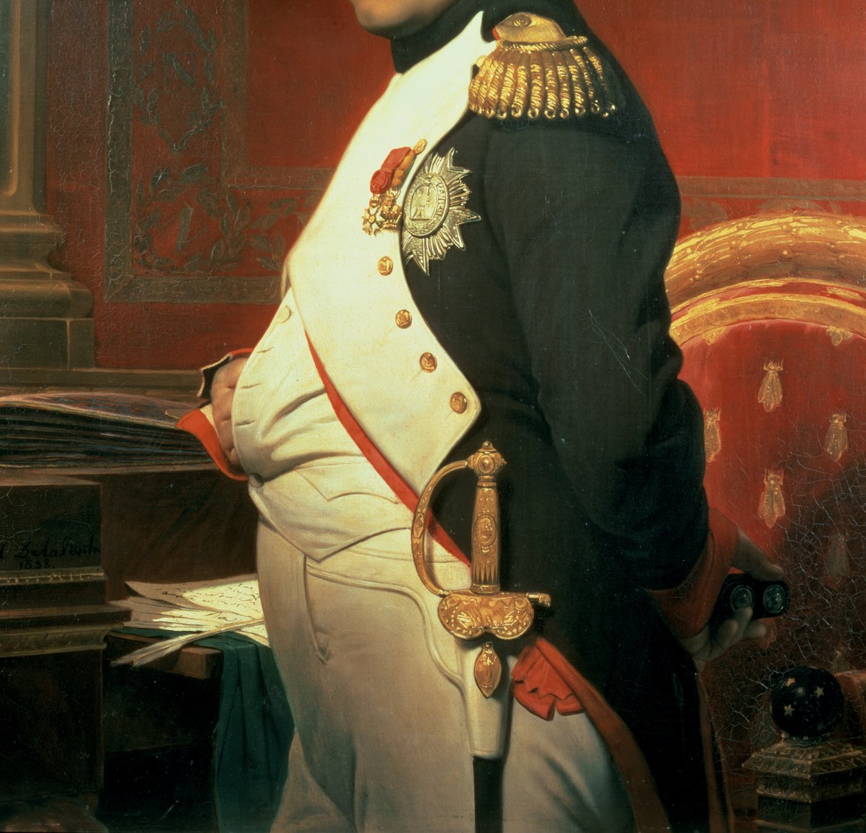 Napoleon 1769-1821 i hans Study oil on canvas detalj av 35473 av Hippolyte Delaroche