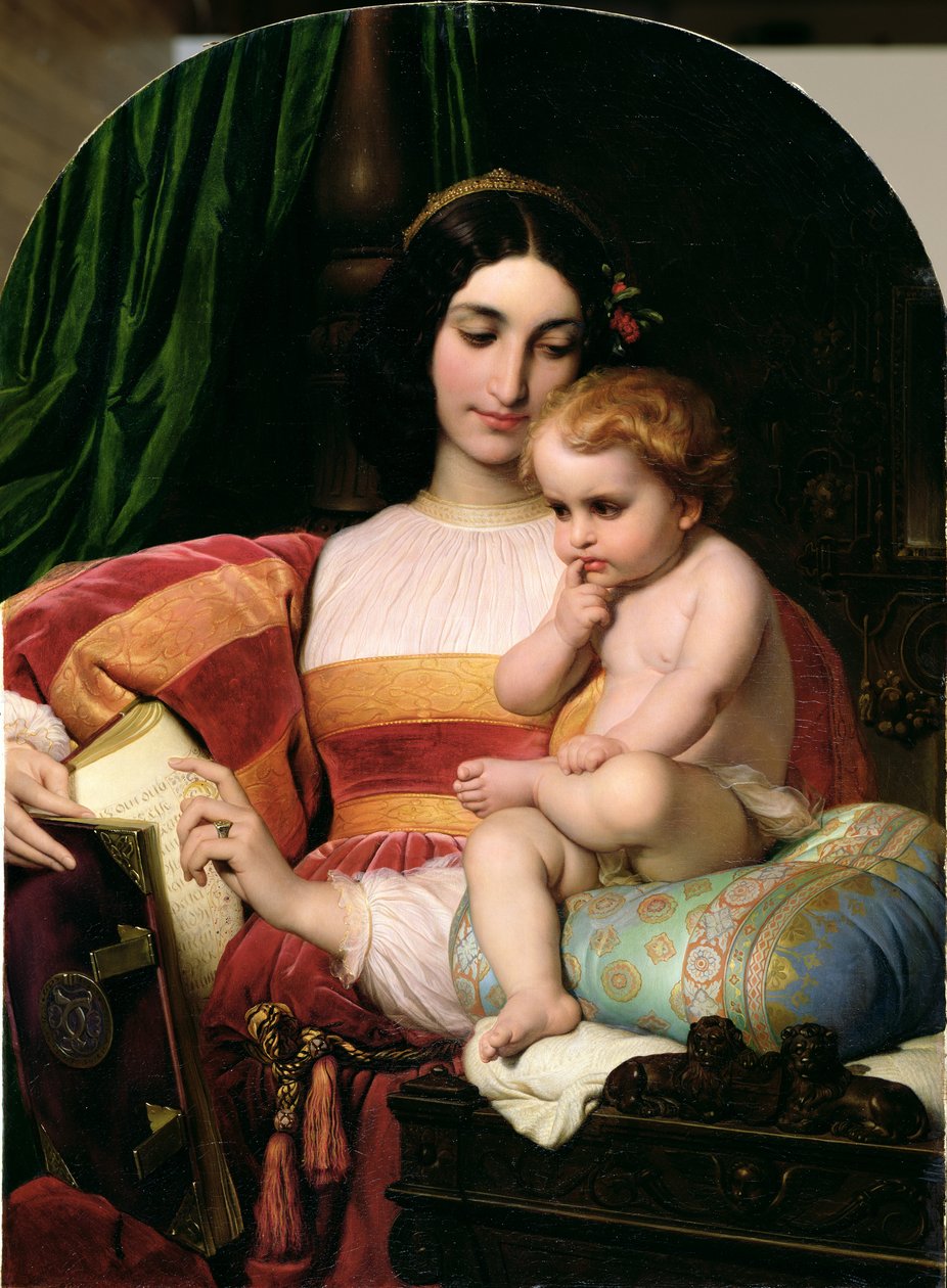 Barndommen til Pico della Mirandola (1463-94) 1842 av Hippolyte Delaroche
