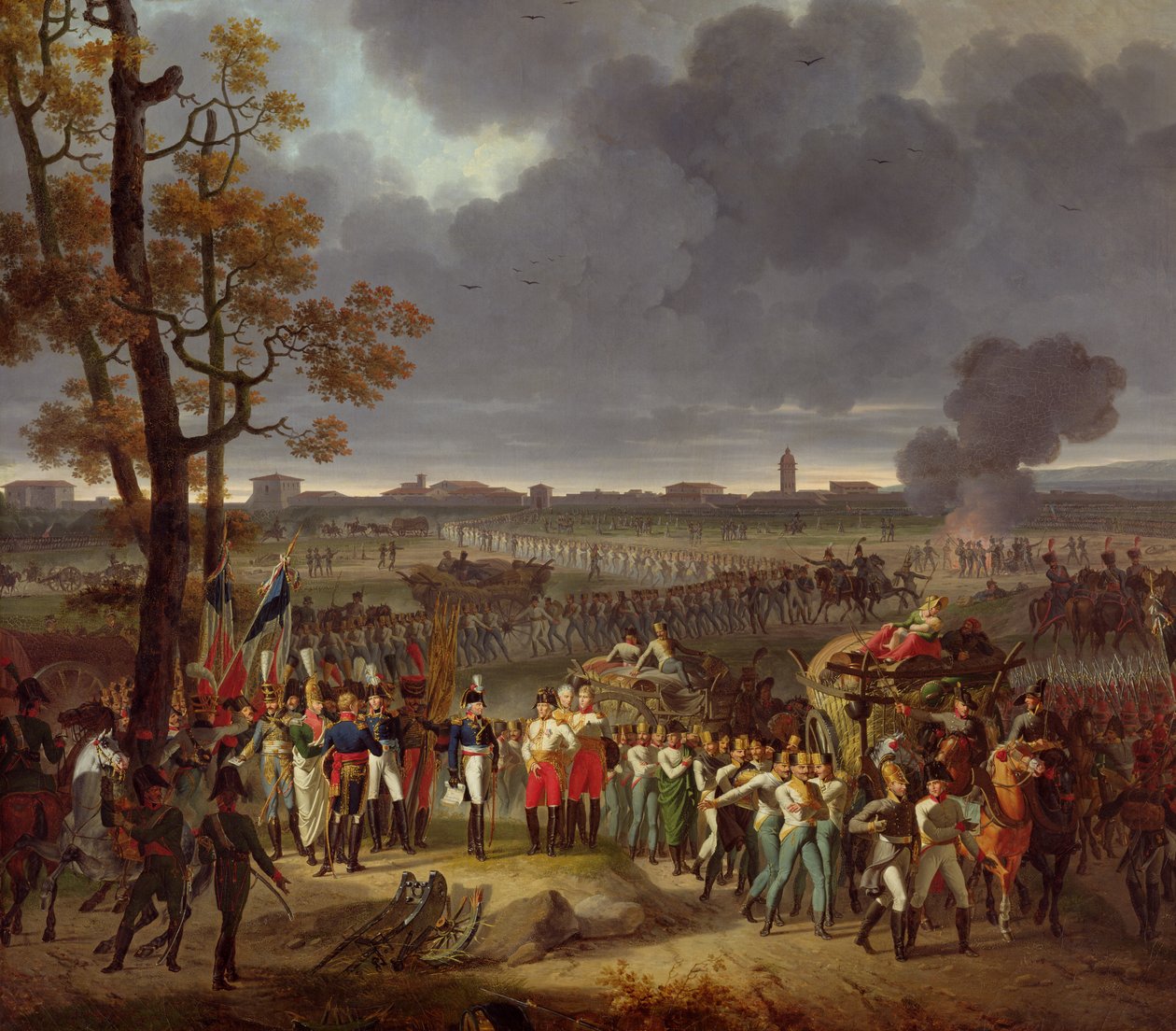 Den andre beleiringen av Mantua den 2. februar 1797, ca. 1812 av Hippolyte Lecomte