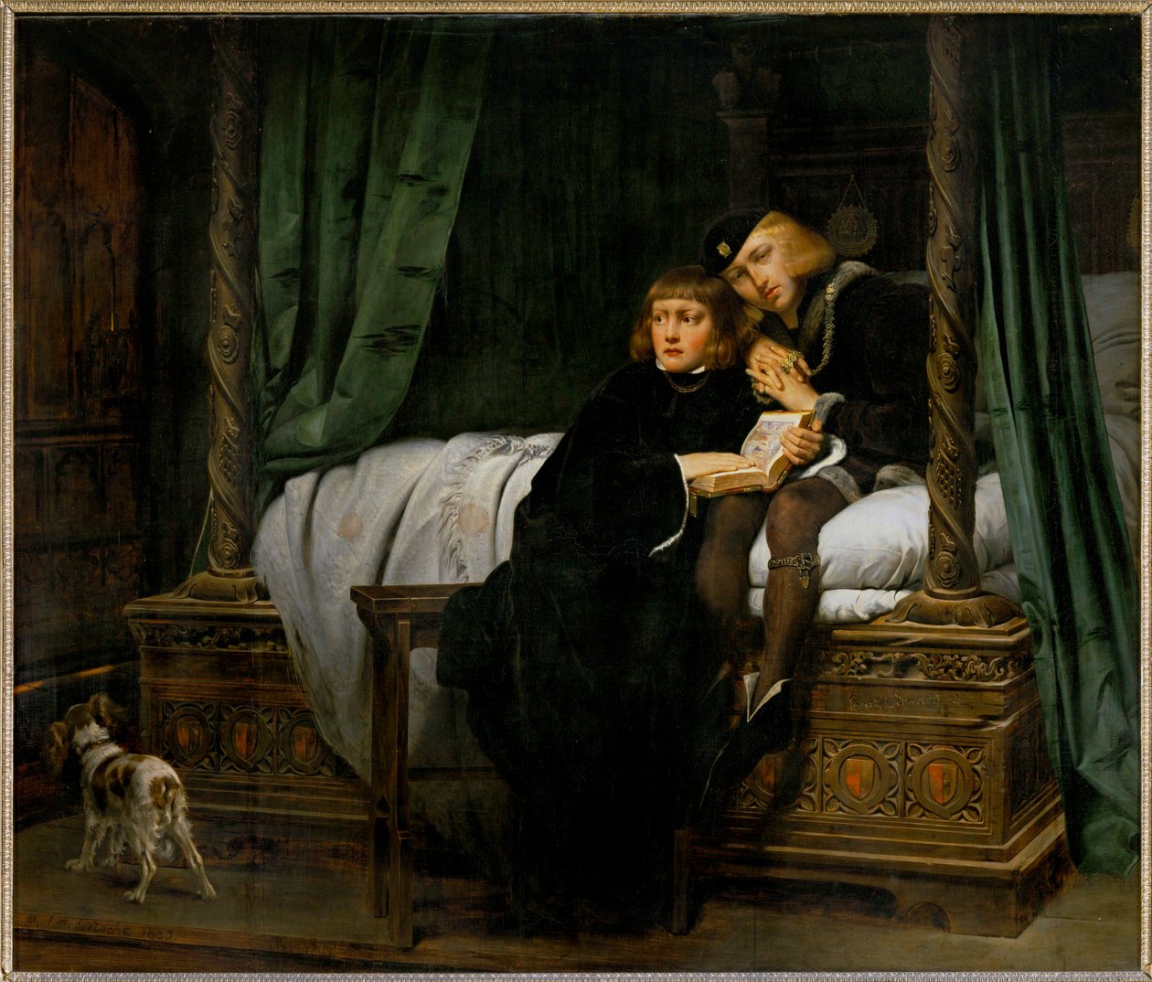 Edouard IVs barn - Edvard IVs barn i tårnet … av Hippolyte (1797-1856) Delaroche
