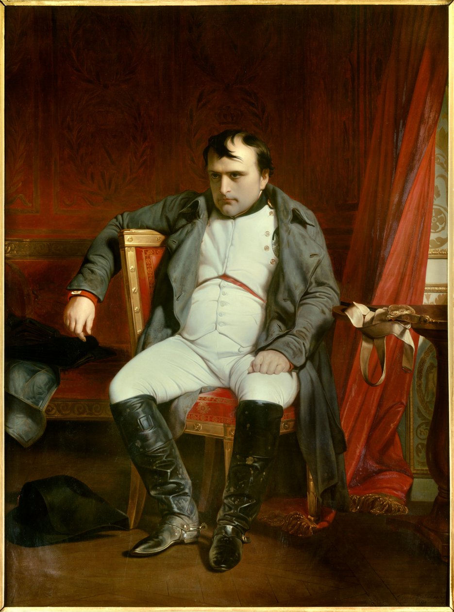Portrett av Napoleon I i Fontainebleau 31.03.1814 (olje på lerret fra 1840) av Paul Delaroche