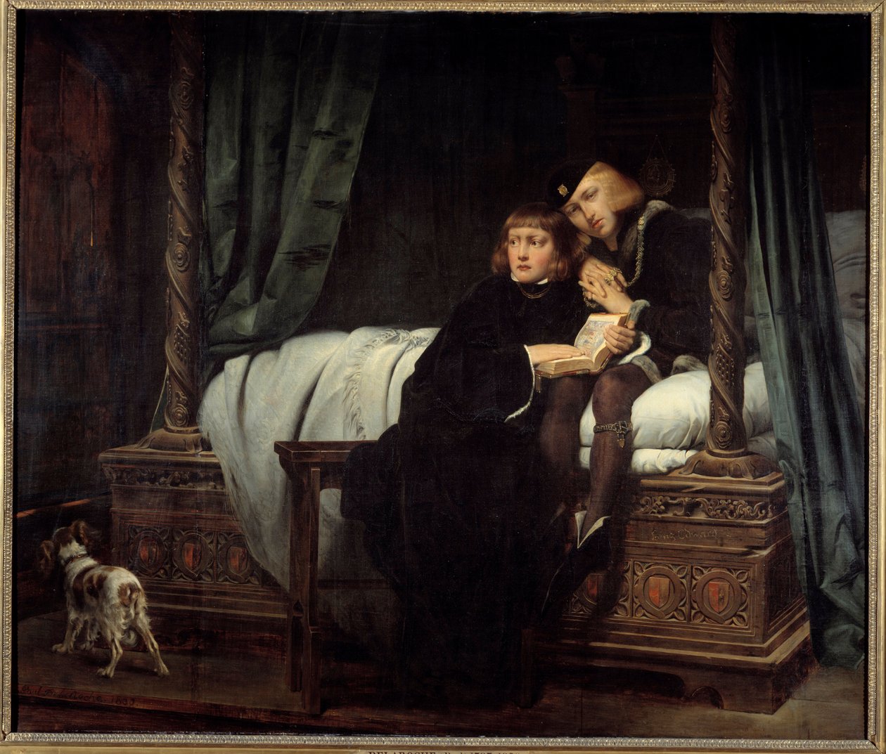 Edvards barn (1483). Portrett av barna til Edward IV av England (1442–1483): Edward V (1470–1483), King Minor av England og Richard Duke of York (eller Richard av Shrewsbury av Paul Delaroche