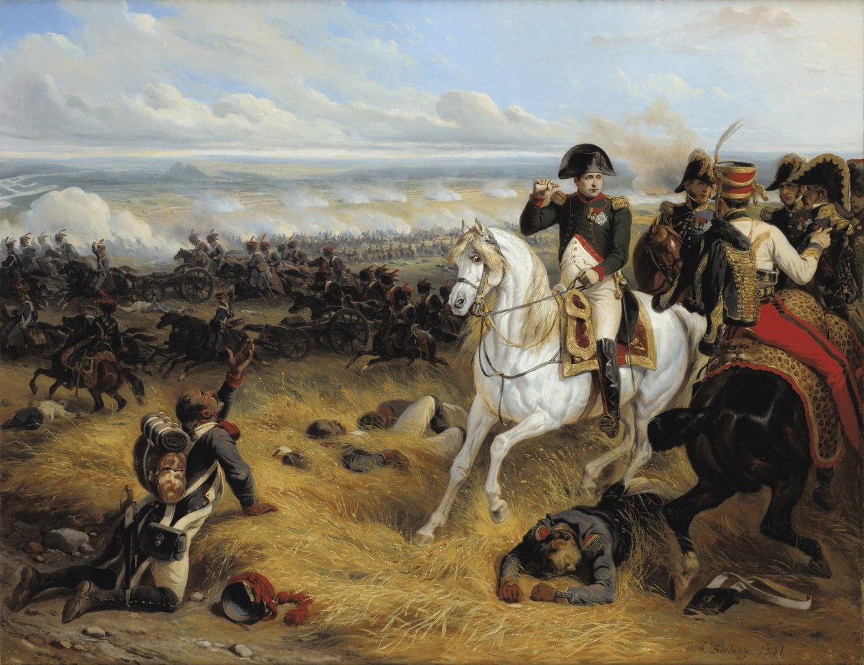Napoleon i slaget ved Wagram, 1841 av Hippolyte Bellange