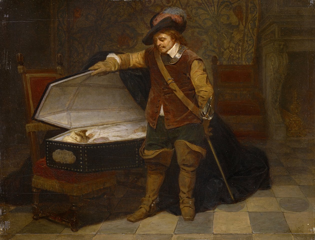 Cromwell og Charles I, etter 1831 av Hippolyte Delaroche
