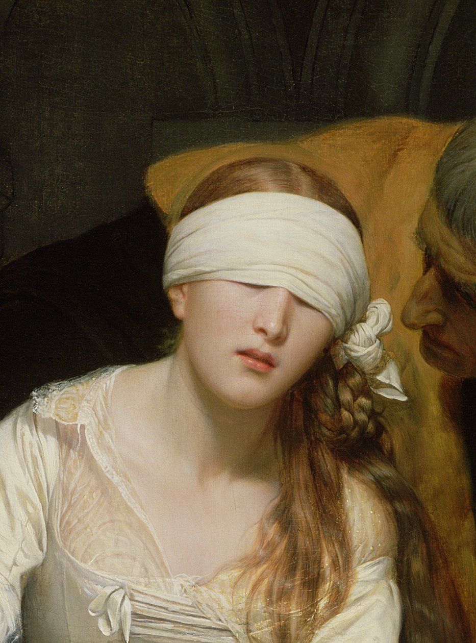 Henrettelsen av Lady Jane Grey, 1833 (detalj av 72630) av Hippolyte Delaroche