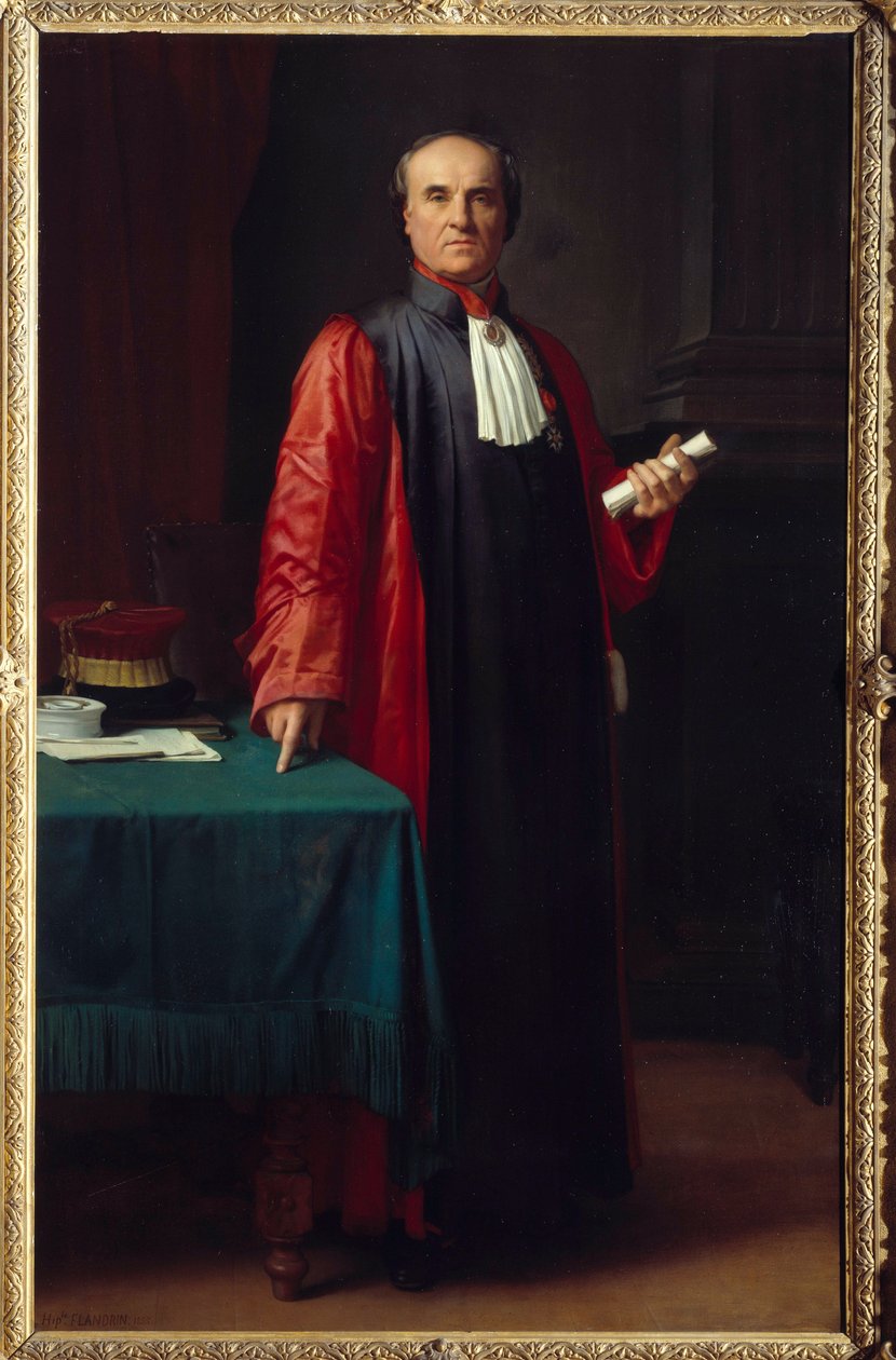 Portrett av doktor Rostan (1790-1866) Maleri av Hippolyte Flandrin (1809-1864) 1800-tallet Aix en Provence, Musee Granet av Hippolyte Flandrin
