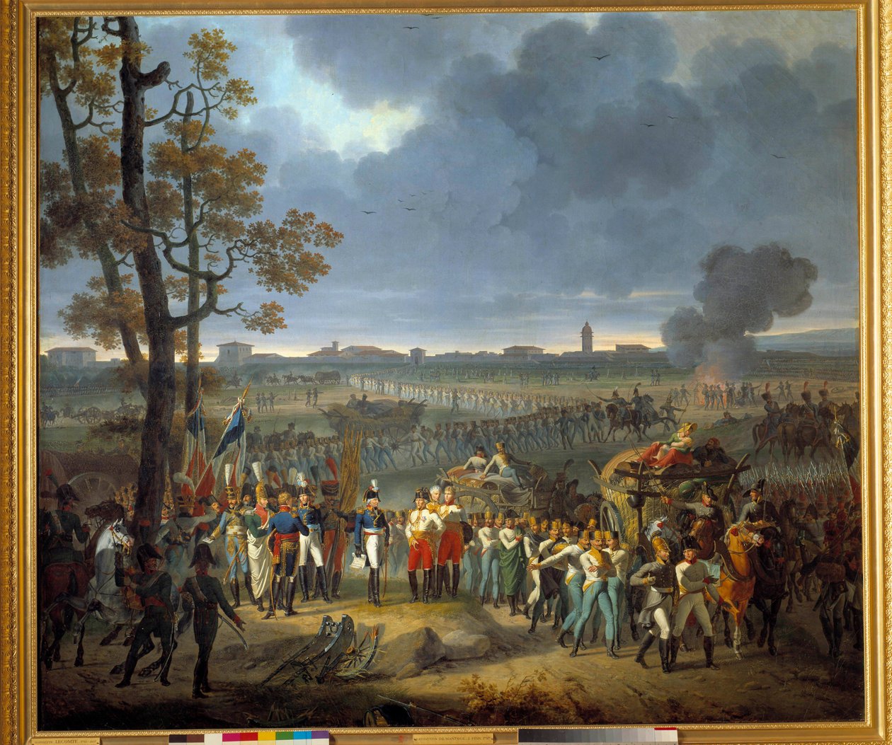 overgivelsen av Mantua (2. februar av Hippolyte Lecomte