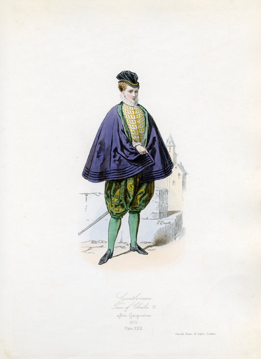 Gentleman fra Karl IXs tid av Hippolyte Louis and Polydore Pauquet
