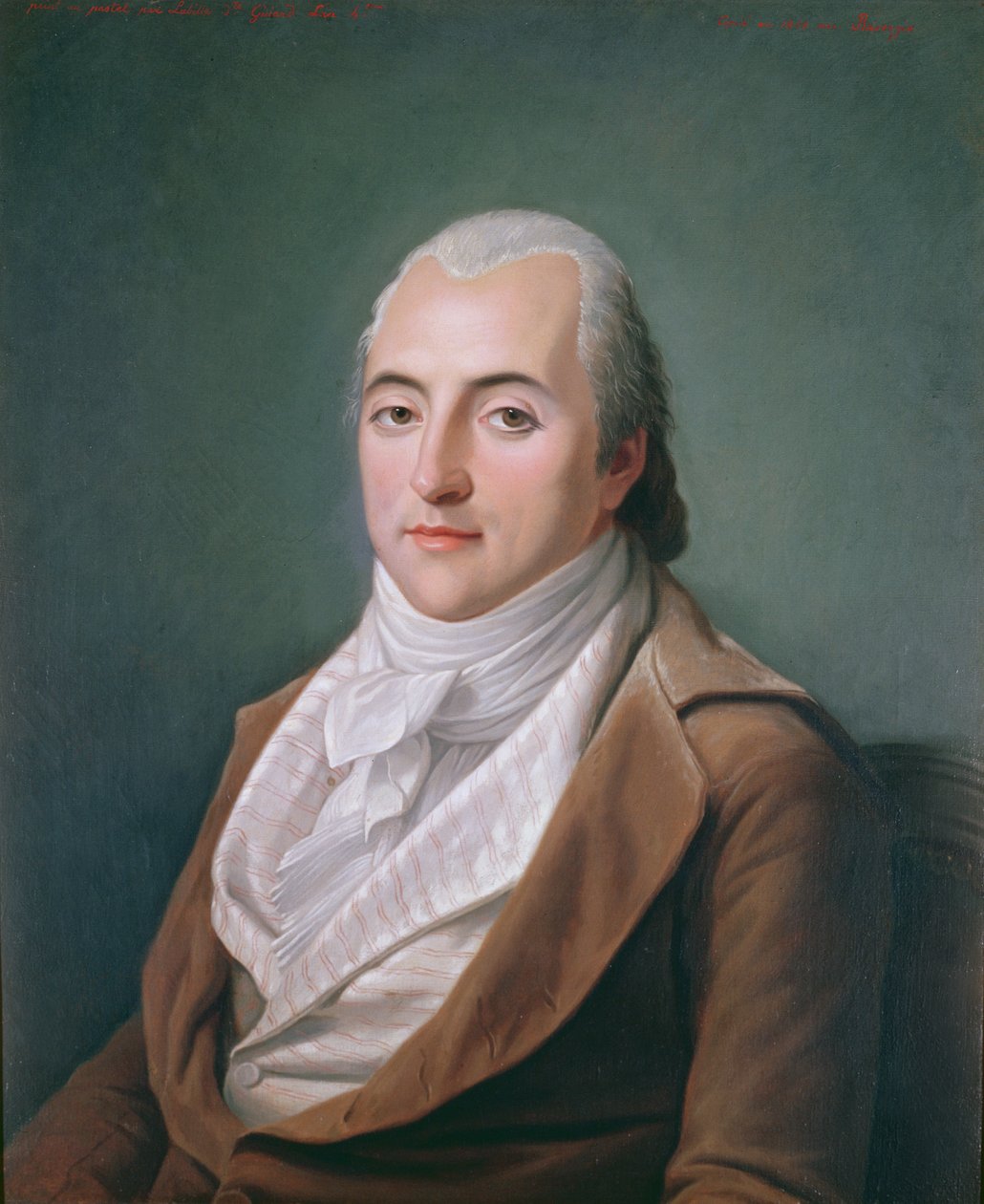 Portrett av Claude Henri de Rouvroy, greve av Saint-Simon, 35 år gammel, 1848 av Hippolyte Ravergie