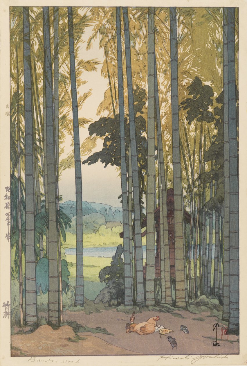 Bambus tre av Hiroshi Yoshida
