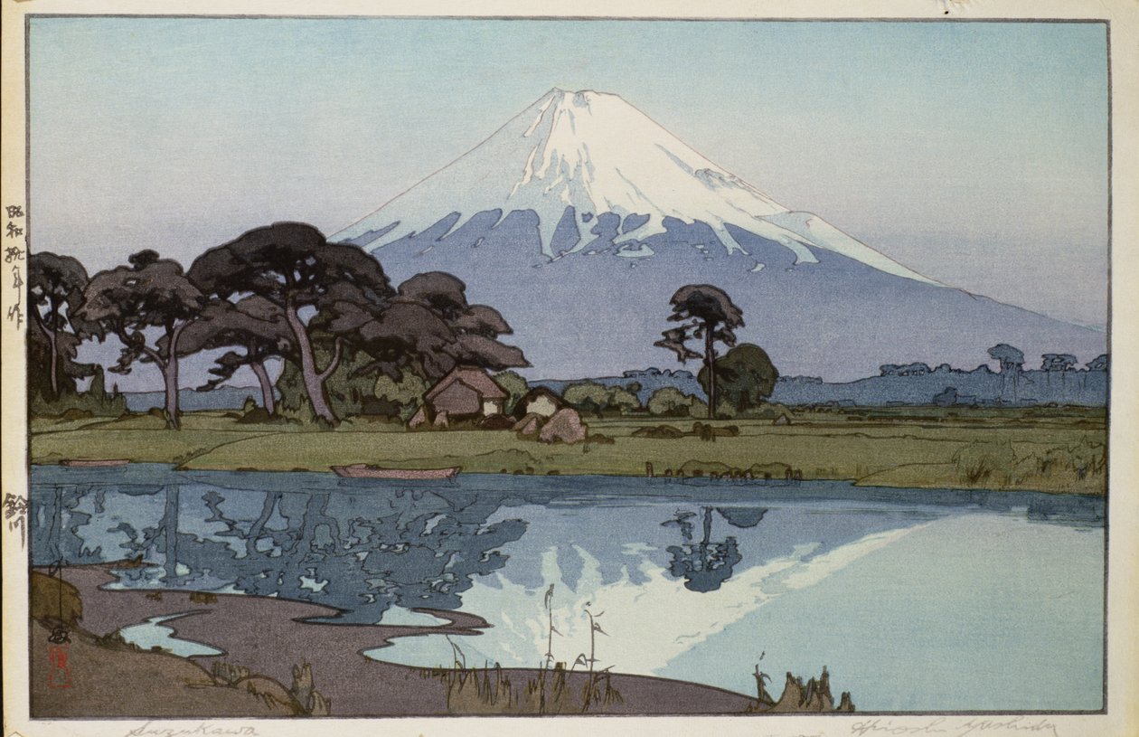 Innsjøen ved Suzakawa av Hiroshi Yoshida