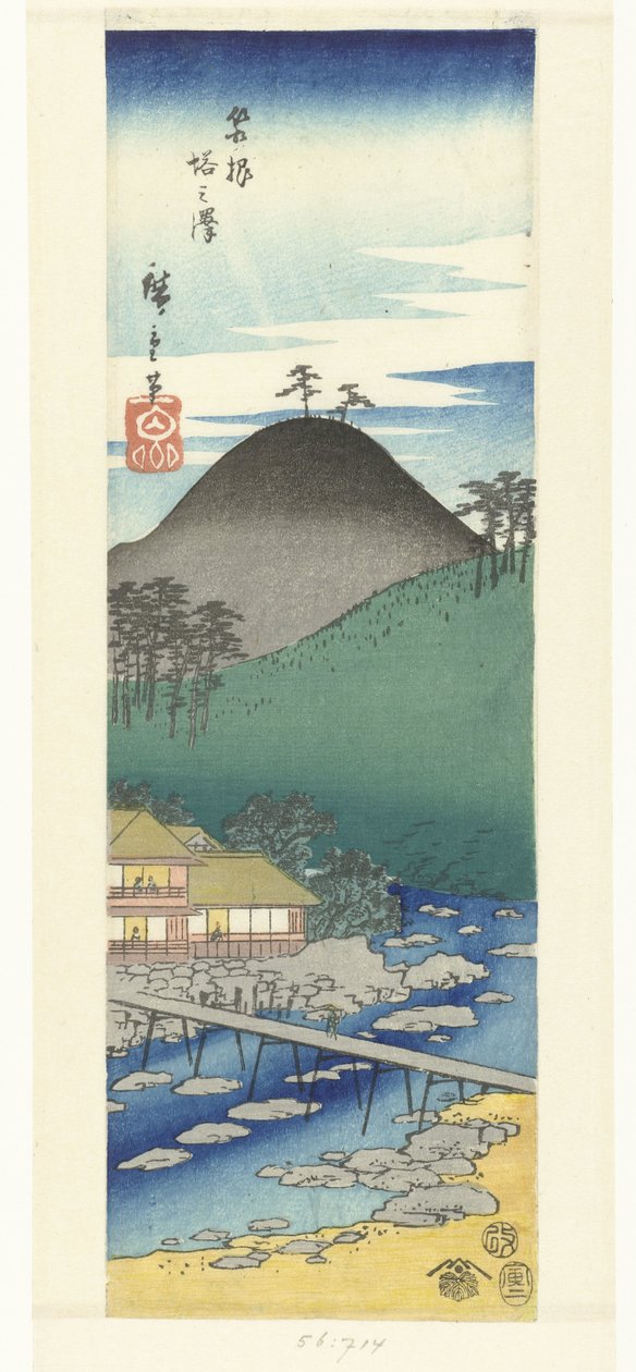 Tonosawa i Hakone Hakone Tonosawa av Hiroshige (I) , Utagawa