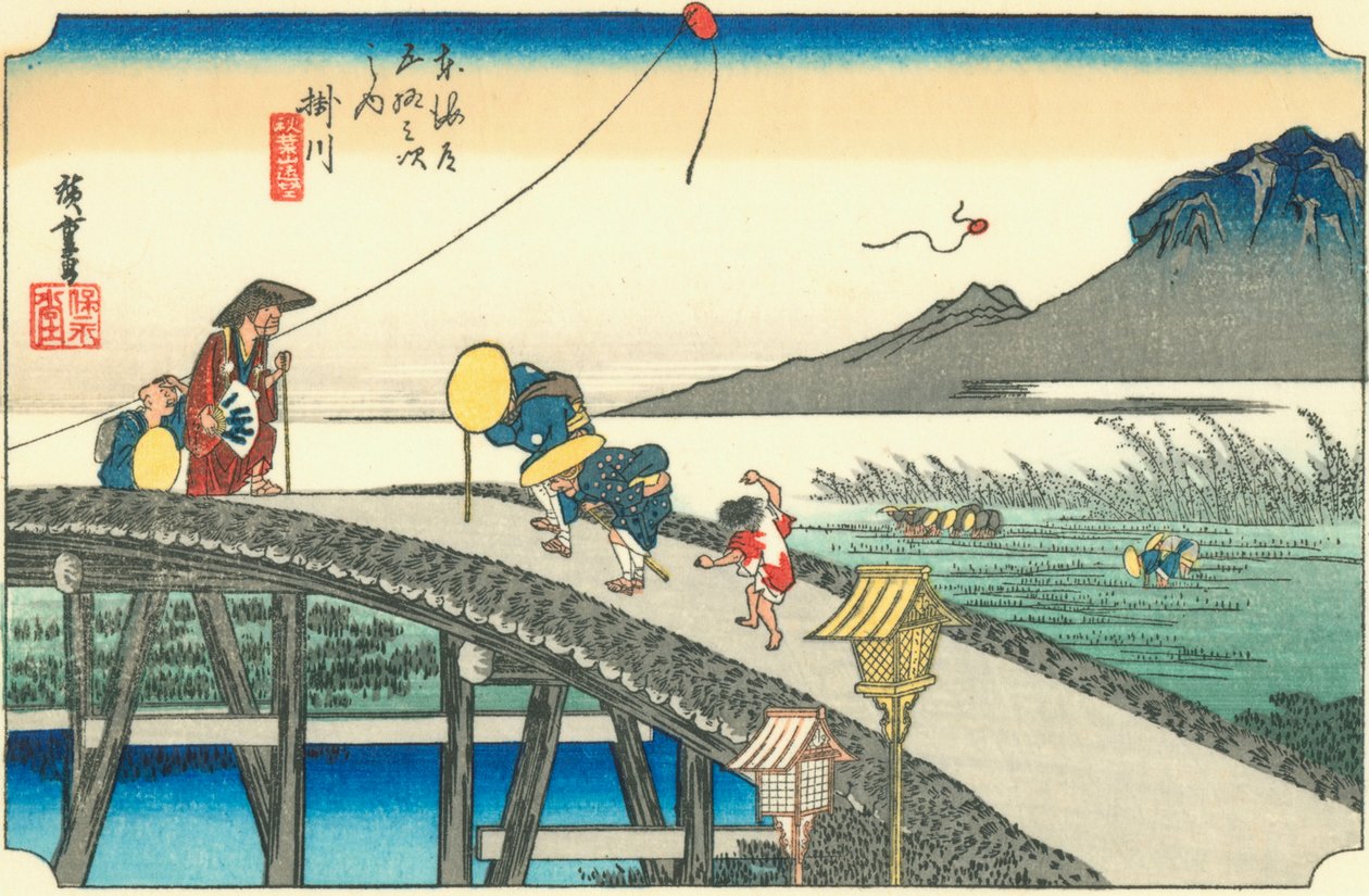 Kakegawa av Hiroshige
