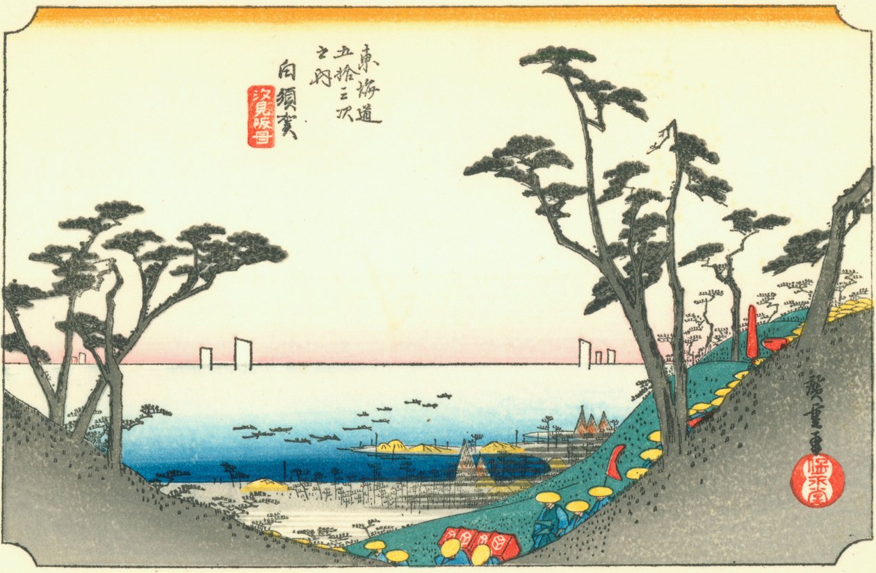 Shirasuka av Hiroshige