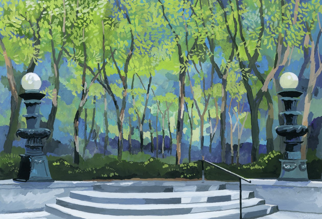 Inngangen til parken, 2016, av Hiroyuki Izutsu