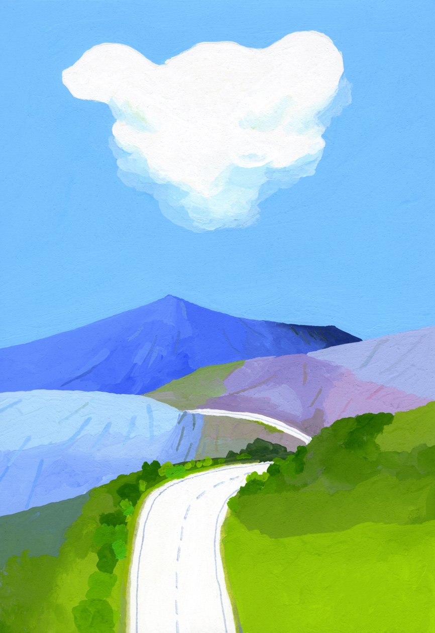 Fjellskyline av Hiroyuki Izutsu