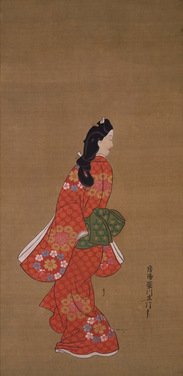 Skjønnhet ser tilbake av Hishikawa Moronobu