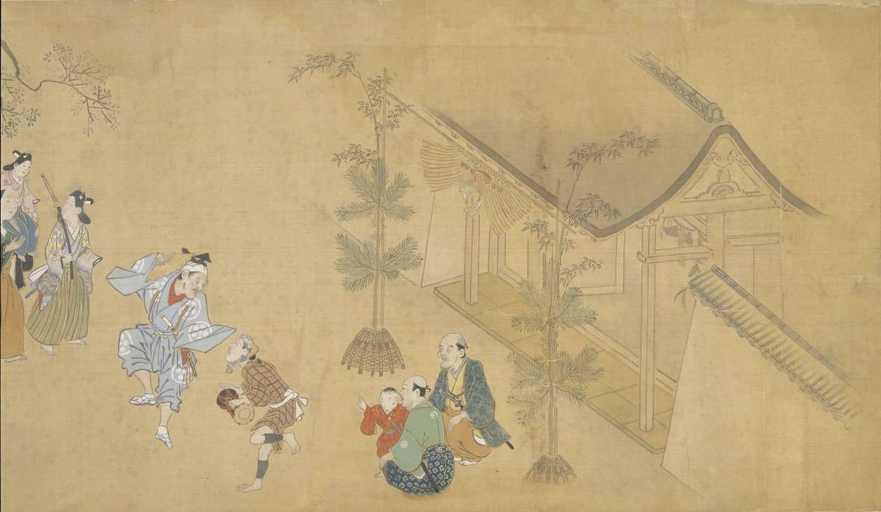 Genrescener fra de fire årstidene av Hishikawa Moronobu