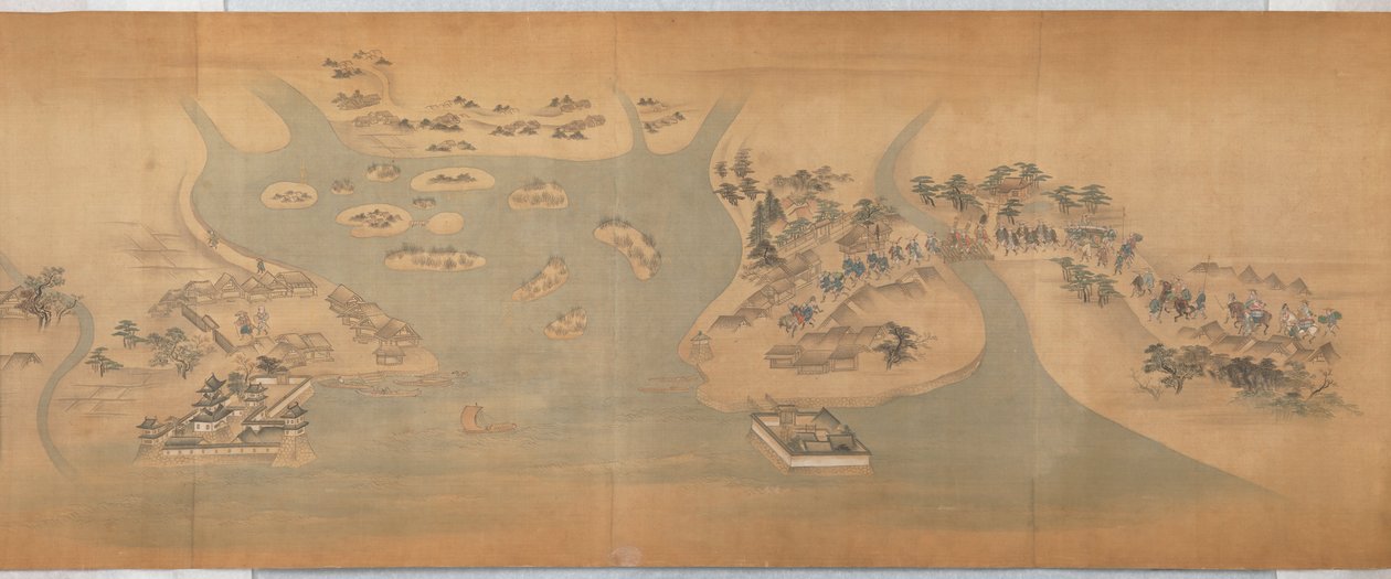 Tōkaidō-bilderull av Hishikawa Moronobu