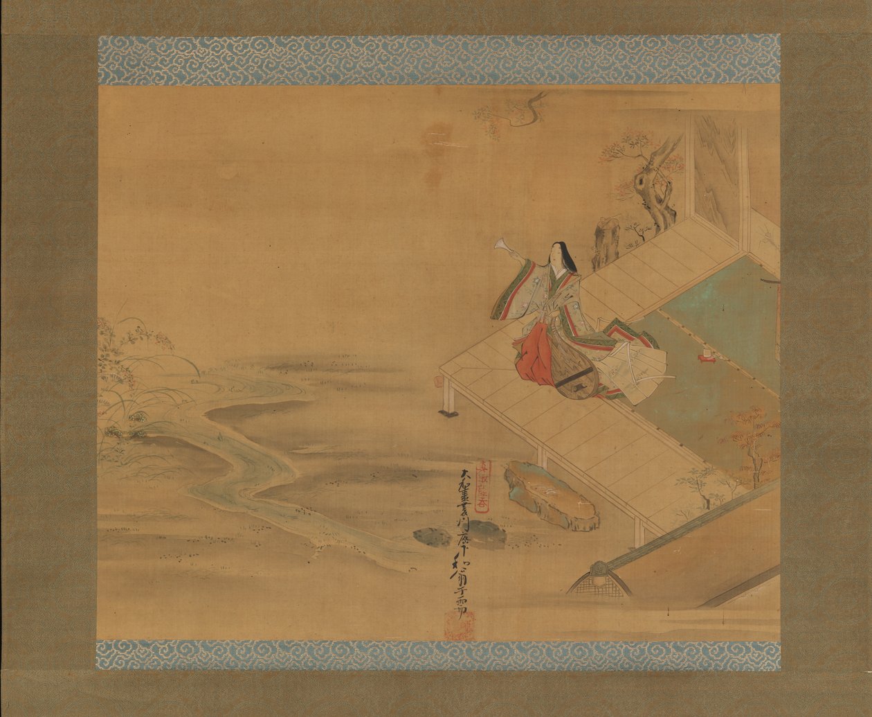 Prinsesse Ogimi fra Bridge Maiden Hashihime-kapittelet... tidlig på 1700-tallet. av Hishikawa Wao