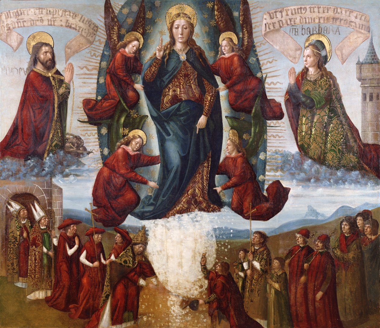 The Miracle of the Snow, slutten av 1400-tallet av Netherlandish School