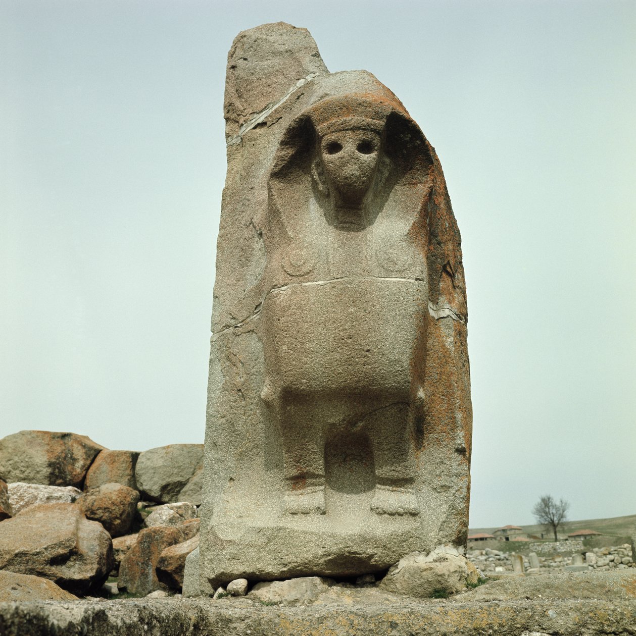 Gateway med utskåret sfinx av Hittite