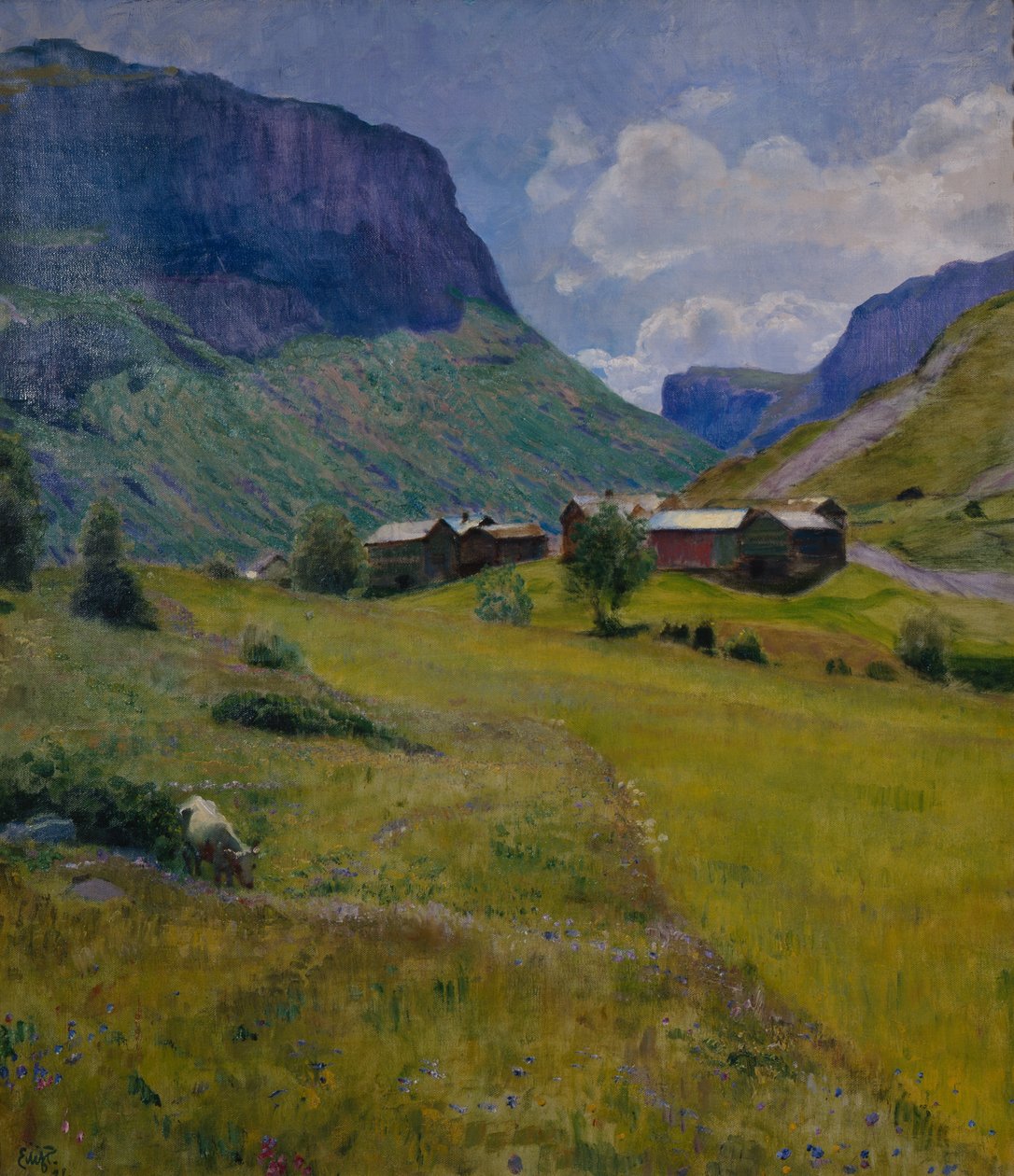 Fjellgård av Hjalmer Eilif Emanuel Peterssen