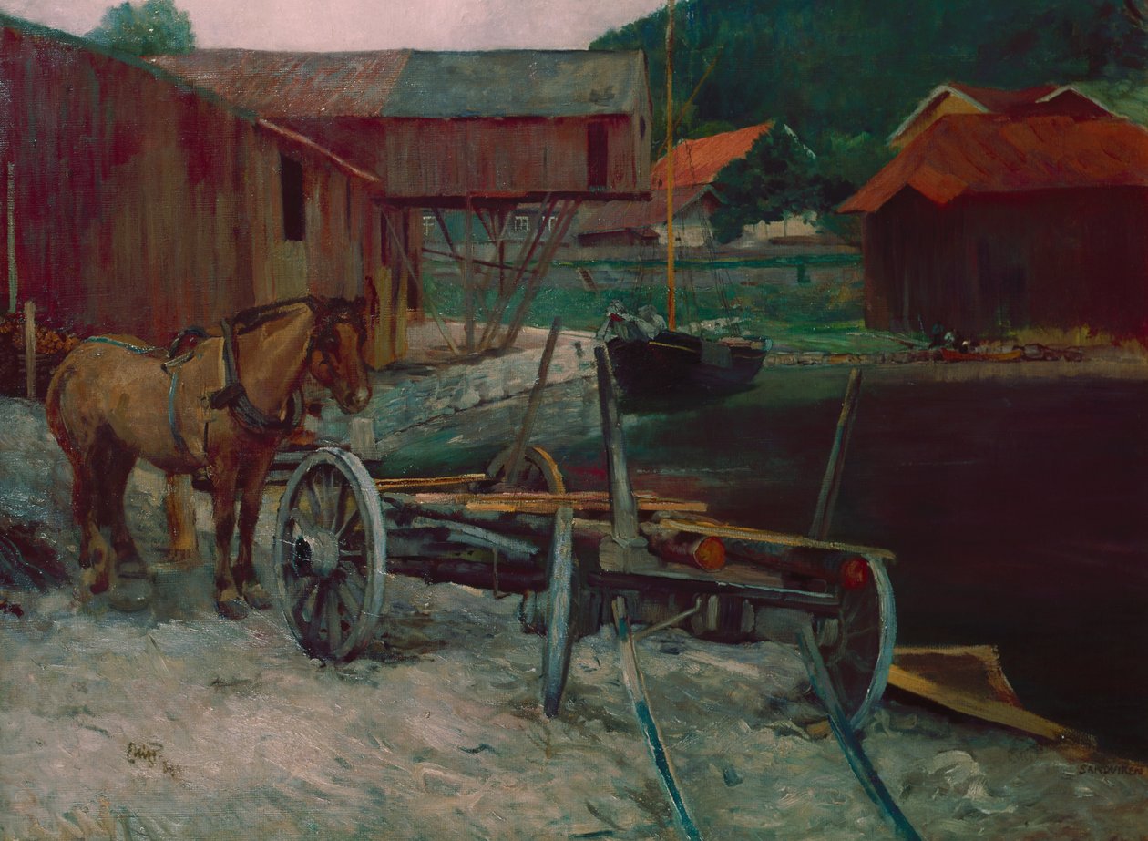Sandvikbukta av Hjalmer Eilif Emanuel Peterssen