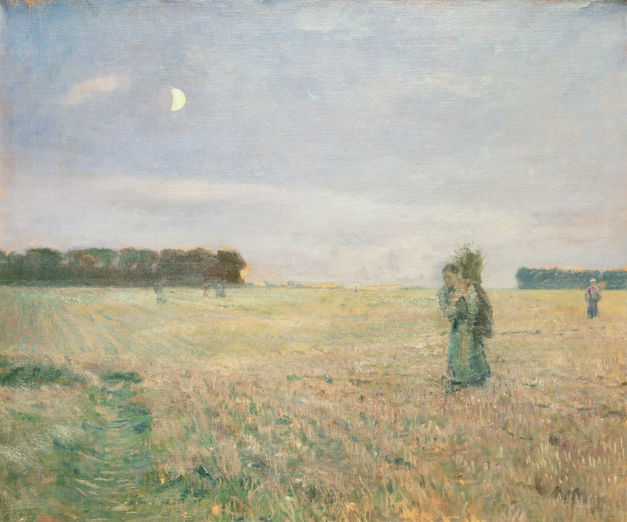 The End of the Day (olje på lerret) av Hjalmer Eilif Emanuel Peterssen