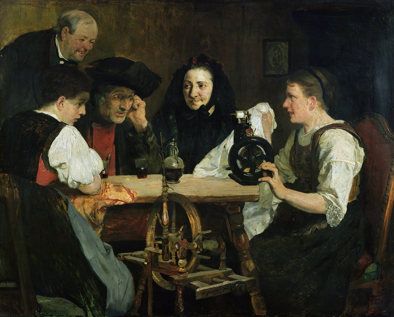 Den første symaskinen av Hjalmer Eilif Emanuel Peterssen