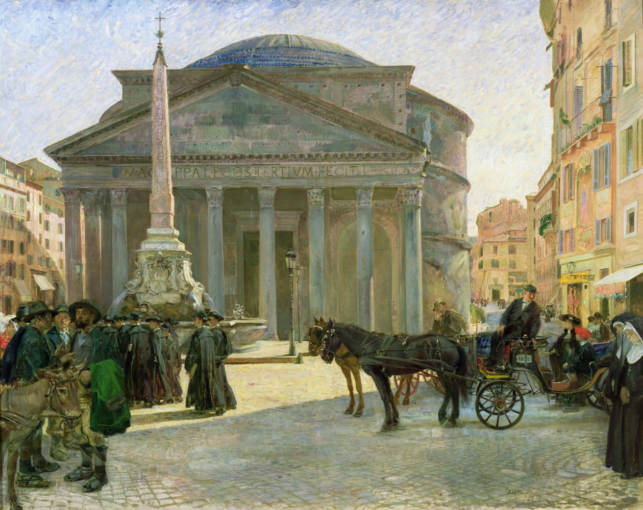 Pantheon, Roma av Hjalmer Eilif Emanuel Peterssen