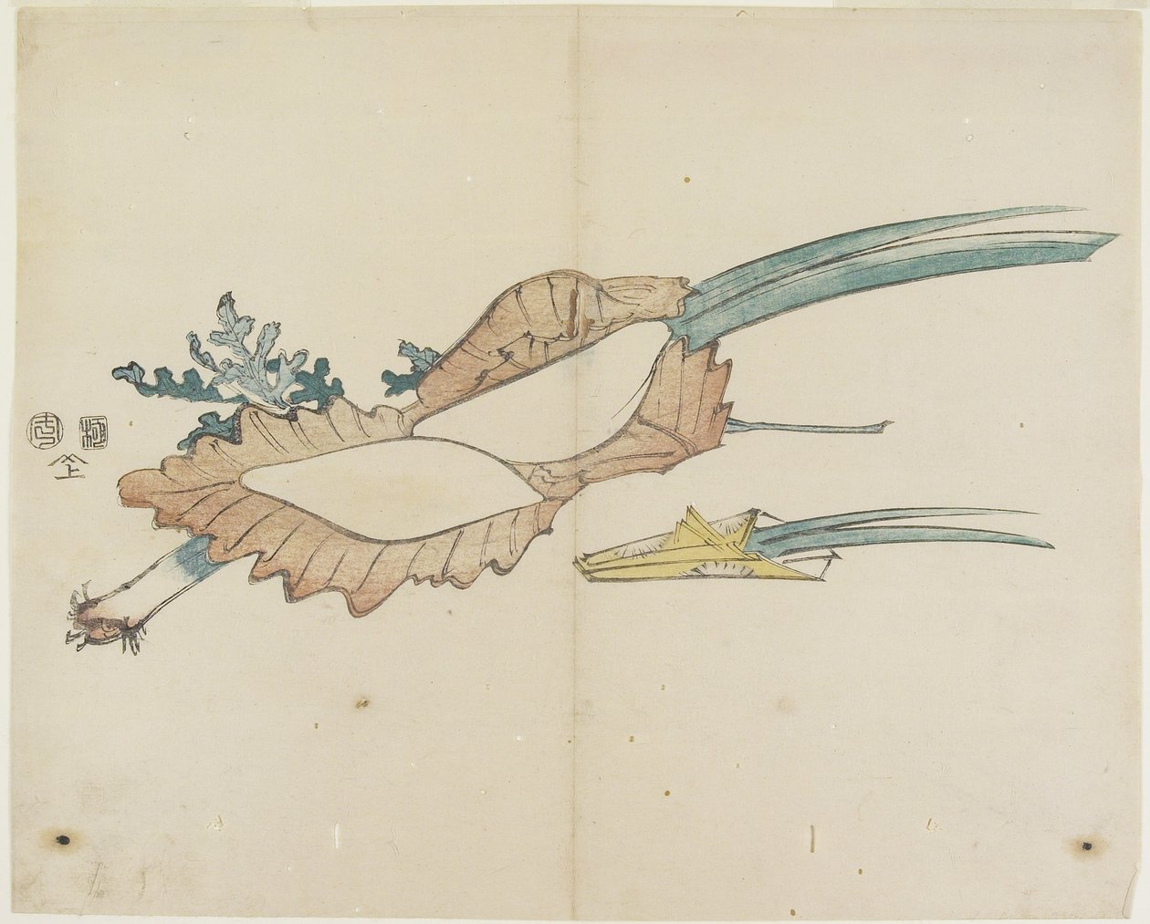 (Rice Cake and Iris Leaves for the Boys Festival), 1841 av Hogyoku