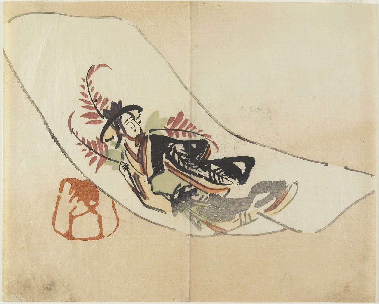 Wisteria Maiden, ca. 1830 av Hogyoku