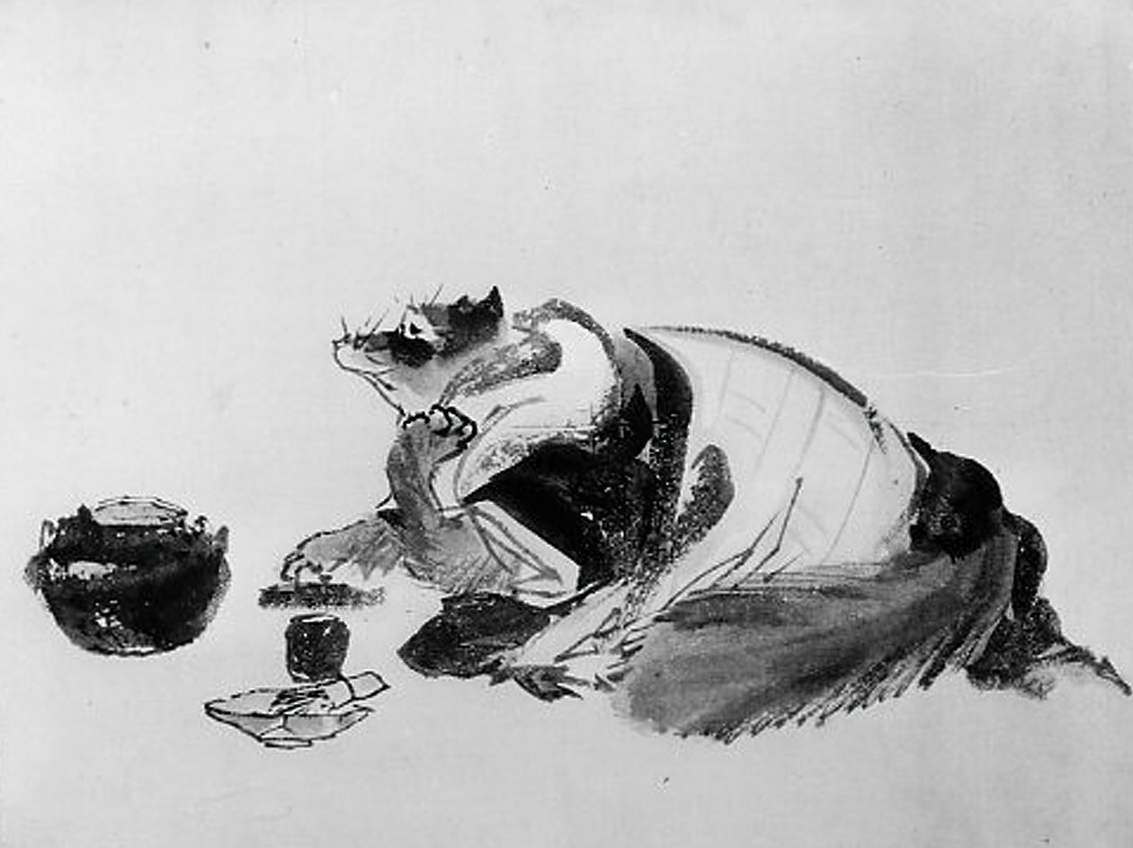 Grevling, 1800-tallet. av Hokusai School.