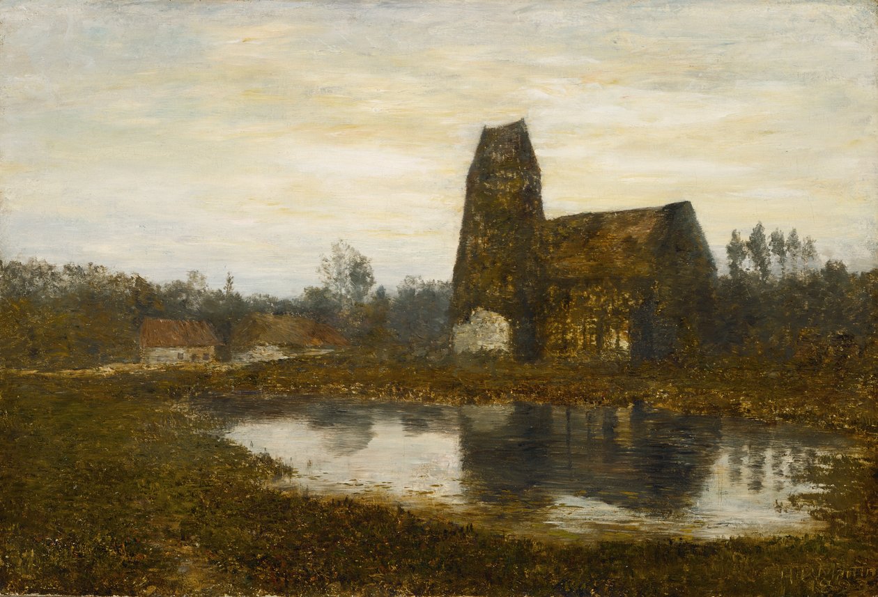 Kirken i Criqueboeuf, Normandie av Homer Dodge Martin