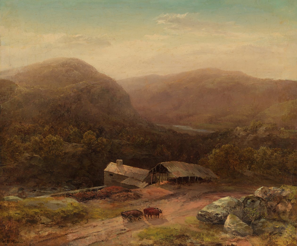 I Housatonic-dalen, sent på 1850-tallet. av Homer Dodge Martin