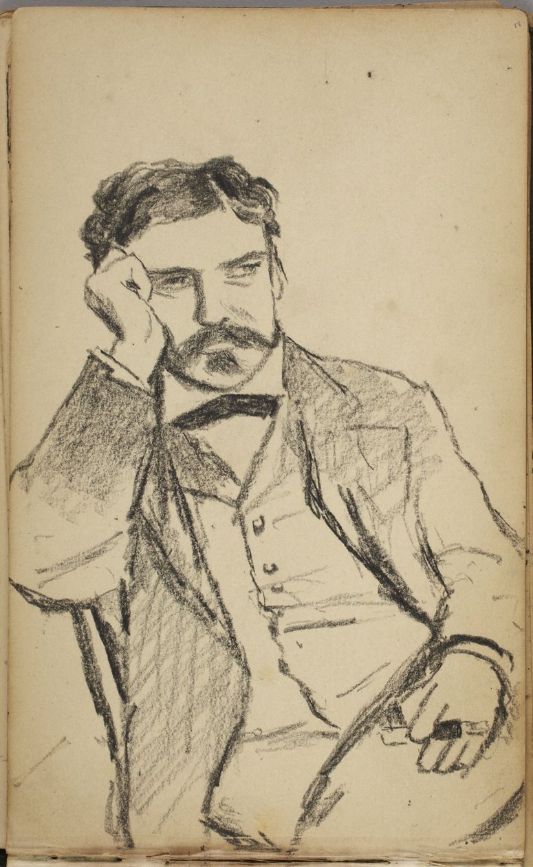 Portrett av en mann av Homer Dodge Martin