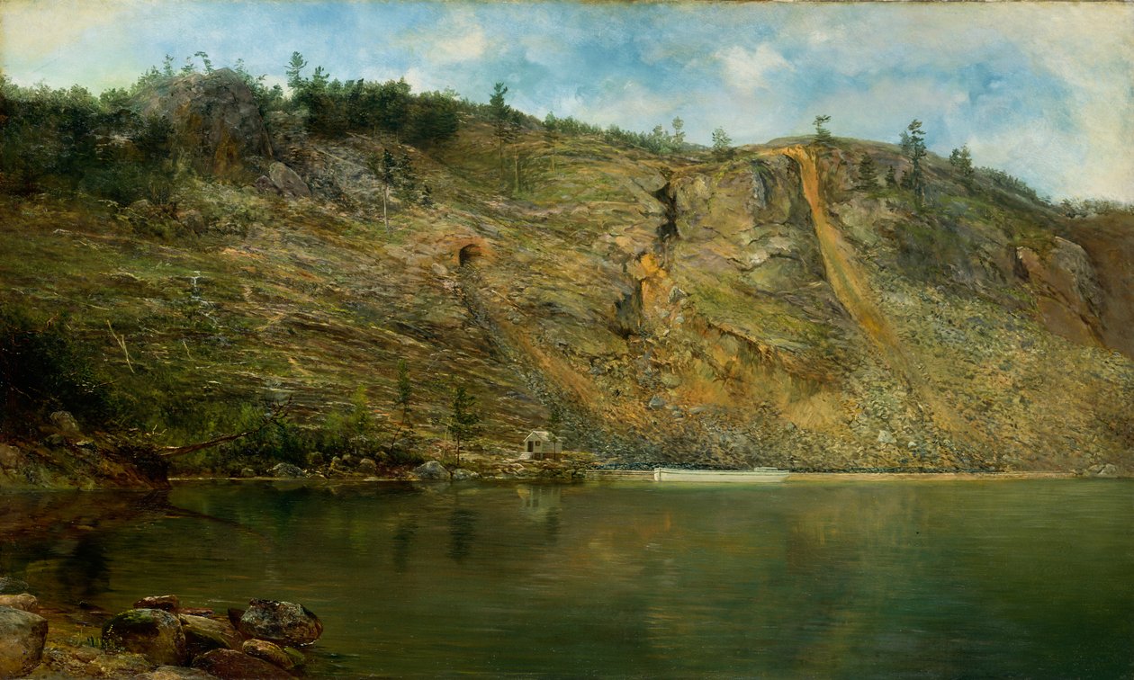 Jerngruven, Port Henry, New York, ca. 1862. av Homer Dodge Martin