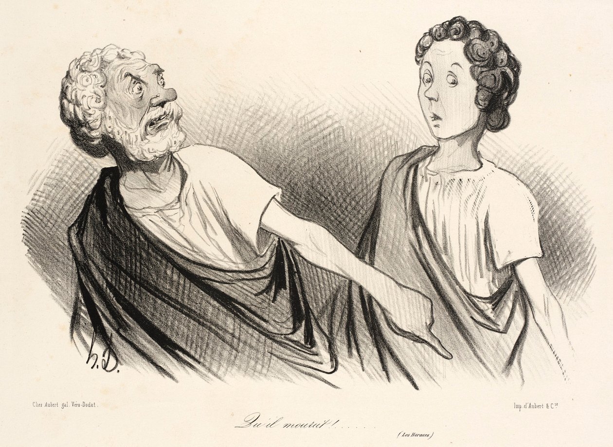 ... at han døde! ... av Honoré Daumier