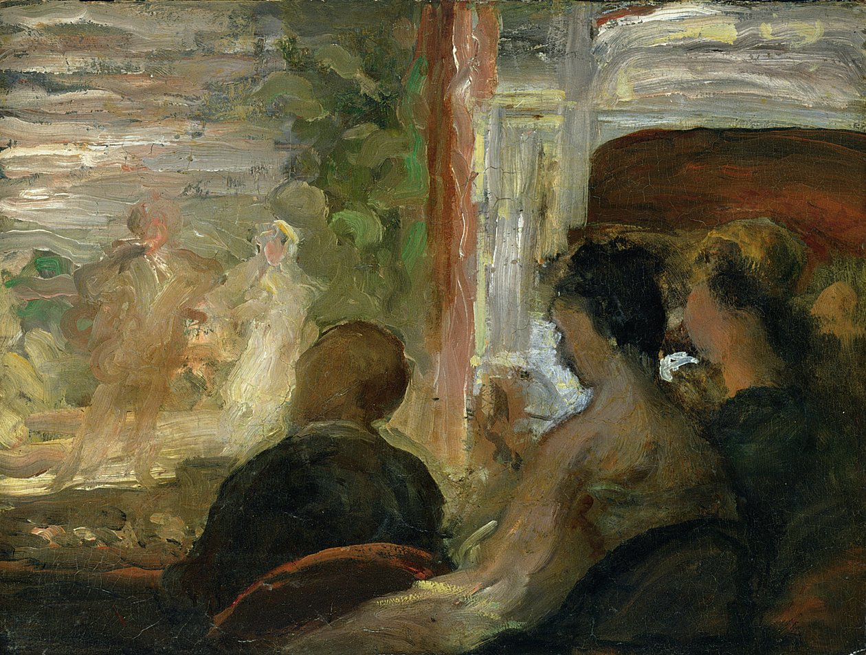 En boks på teatret, ca. 1865-70 av Honoré Daumier