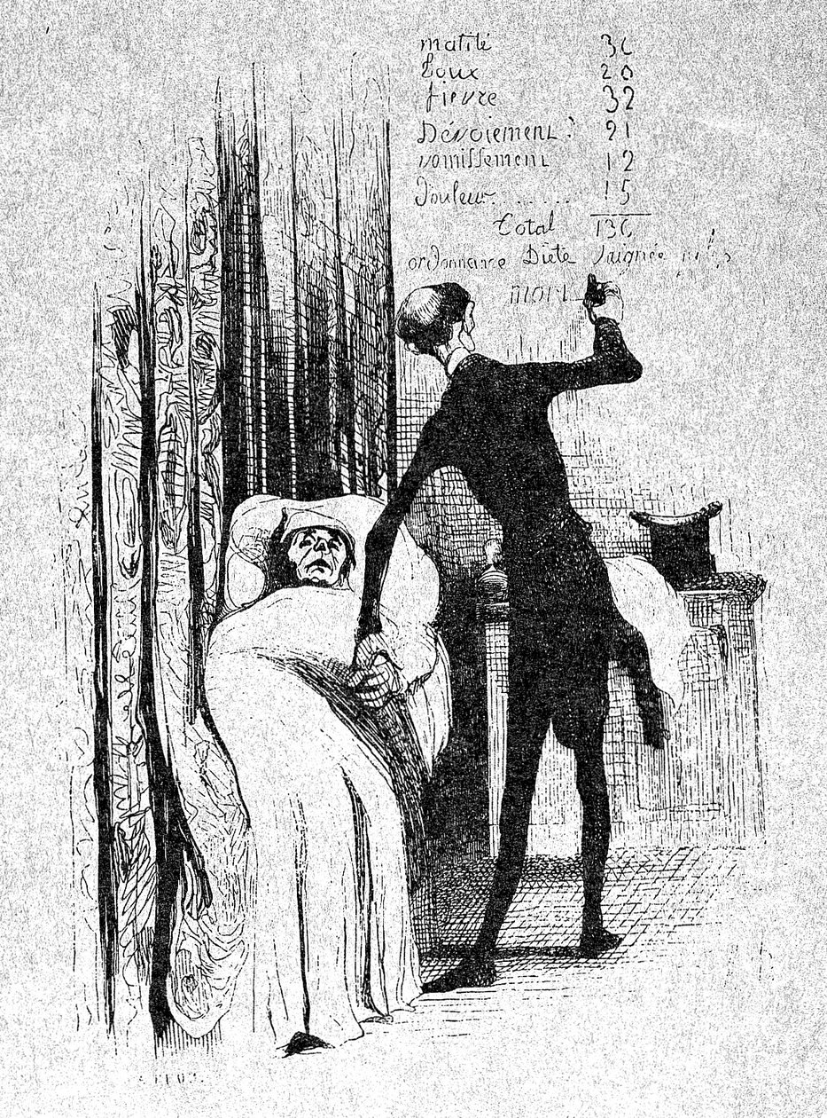 Legger til regningen av Honoré Daumier