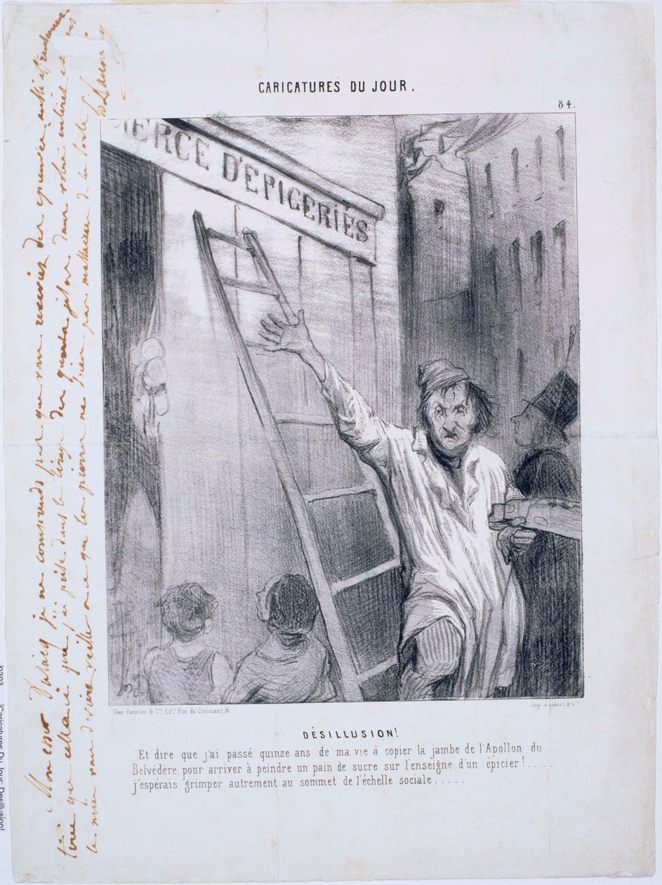Karikaturer av dagen- Desillusjon! av Honoré Daumier